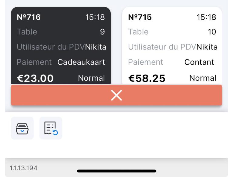 Réouvrir la commande